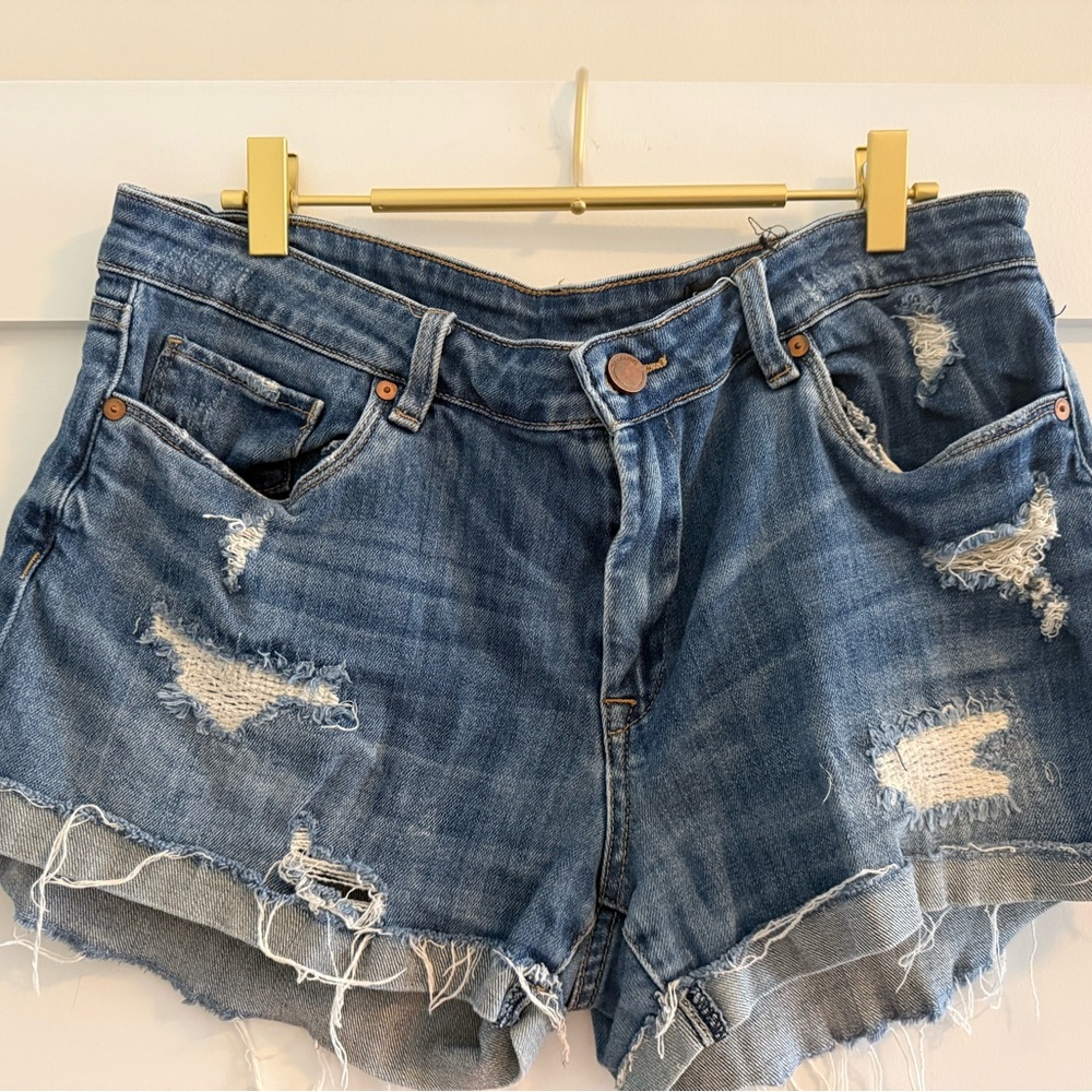 Blank NYC Distressed Denim Women's Shorts